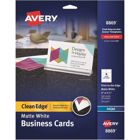 AVERY Cards, Business, Clean Edge 160PK AVE8869
